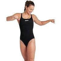 Arena Team Swim Pro Solid Swimsuit - Black/White