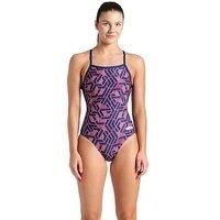 Arena Women'S Escape Lightdrop Back Swimsuit - Navy