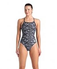 Arena Womens Arena Performance Women/'s Escape Team Print Light Drop Back Ladies Training Swimsuit