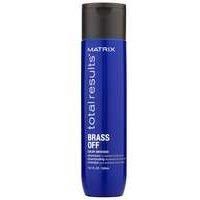 Matrix Total Results Brass Off Brunette Toning Blue Shampoo | For Lightened Brunette Hair, 300 ml