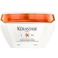 Kérastase Nutritive, Rich Deep Nutrition Hair Mask for Very Dry Medium to Thick Hair, With Niacinamide, Intensely Nourishing and Hydrating, Masquintense Riche, 200 ml