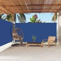 Retractable Side Awning Blue 180x600 cm