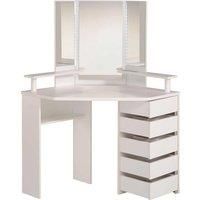 Argos Home Heathland 5 Drawer with Mirror Dressing Table - White