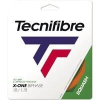 Tecnifibre X-ONE BIPHASE Squash Racket String - 10m - ORANGE - 1.18mm