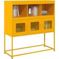 Sideboard Mustard Yellow 100.5x39x107 cm Cold-rolled Steel