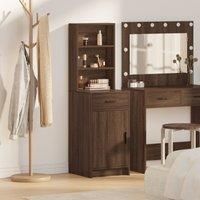 Highboard Brown Oak 40x41x135 cm Engineered Wood