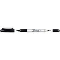 Sharpie black permanent twin-tip marker pen fine/ ultra fine tips