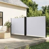 Retractable Side Awning White 180x600 cm