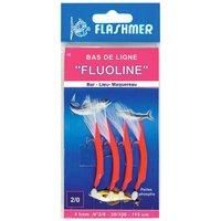 Fluoline 4 N2/0 Hooks Sea Fishing Leader