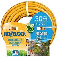 Hozelock Tricoflex Ultraflex Hose, Yellow, 12.5 mm x 50 m