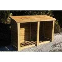 Churnet Valley Garden Furniture Churnet Valley Heavy Duty Logstore 5X6 (Height Ft X Width Ft)