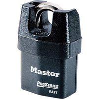 MASTER LOCK Heavy Duty Weatherproof Padlock [Closed Shackle] [Key] [Outdoor] 6321EURD – For Transportation and Industrial Applications