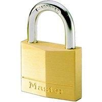 Master Lock 130EURD Key Padlock with Brass Body, Gold, 4,9 x 3 x 1,2 cm
