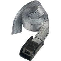 Master Lock 3112EURDAT Luggage Strap with easy to use Buckle, Grey, 5m x 25mm Strap