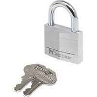 Master Lock 9150EURD Key Padlock in Aluminium, Grey, 5 x 6.8 x 1.4 cm