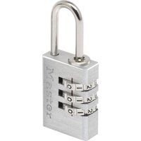 Master Lock Padlock, Set Your Own Combination Padlock, Aluminum, Best Used for Backpacks, Luggage, Computer Bags and More