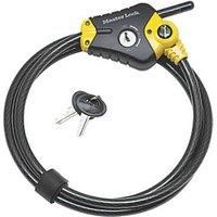 Master Lock 8420EURD Python Adjustable Steel Cable Lock, Black, 4,5 m