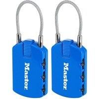 Master Lock 2in1 Padlocks with ID Tags  2 Pack