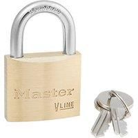 Master Lock 4140KA-4232 Key Padlock with Brass Body, Gold, 6 x 4 x 1,3 cm