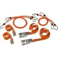 Master Lock 3249EURDAT FastLink Pack of Bungees and Straps for House Moving, Orange, 4 bungees + 2 Straps + 2 Ratchet Straps