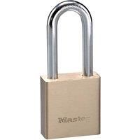 Master Lock 44Mm Wide, Thick Brass Body Padlock, 51Mm Long Shackle