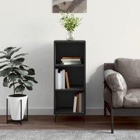 Sideboard Black 34.5x32.5x90 cm Engineered Wood