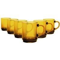 Duralex Versailles Mugs 26 cl ,ideal for Hot Beverages (Tea,Coffee Coco) pack  6