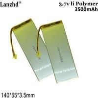 3.7V polymer lithium battery long strip battery for tablet computers and medical products 3555140 3500MAH 140*55*3.5mm