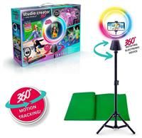 Studio Creator 360 Video Maker Kit, 360 motion tracking, LED Ring Light, XL Green Screen, TikTok, Youtube, Influencers