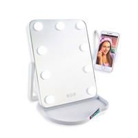 Studio Creator Hollywood Mirror #Get Ready With Me, LED Mirror with Phone Holder, Record All Your Content & Tutorials Hands Free with Perfect Lighting