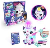 Airbrush Plush Customisable cosmic unicorn plush - decorate your own plush, wash & repeat, ask your unicorn a question and reveal the answer with the magic horn, White