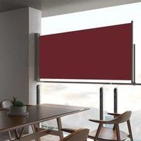 Patio Retractable Side Awning 60x300 cm Red