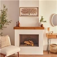 Atmosphera Eka Tree Framed Canvas, 78x38, Brown