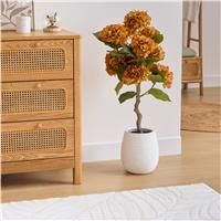 Atmosphera Artificial Hydrangea Pot, Amber