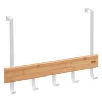 5five Natureo Over Door Hook, White & Wood