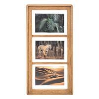 Atmosphera Eliott Multi Aperture Photo Frame, 3 Photo, Brown