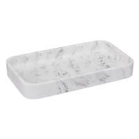 5five La Rectangular White Tray, White