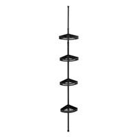 5 five simply smart 5five Rectangular Telescopic Shower Shelf Black