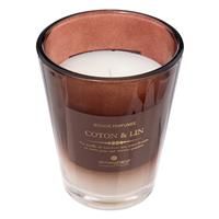 Atmosphera Alma Glass Candle, Cotton & Linen, 270g