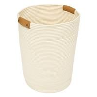 5five Ivoire Rope Storage Basket, 80L, Ivory