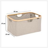 5five Foldable Basket Tidy Box, 57x37cm, Grey