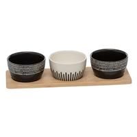 Secret De Gourmet Ethnic Appetiser Set with Bamboo Tray