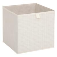 5five Lauria Fabric Storage Box, 31x31cm, Beige