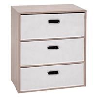 5five 3 Drawer Chest of Drawers, Beige