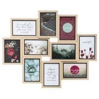 Atmosphera Kyle Multi Aperture Photo Frame, Brown