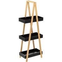 Natureo 3 Layer Bathroom Caddy - Black