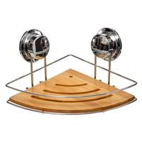 5five Venterra Bamboo Corner Shower Basket