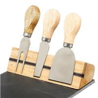 Secret De Gourmet Slate Cheese Board & Knife Set
