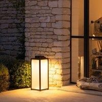 Les Jardins Tradition LED solar lantern, corten, height 65 cm
