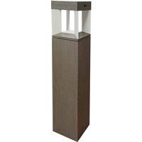 Les Jardins Teckalu LED solar path light sensor teak/white